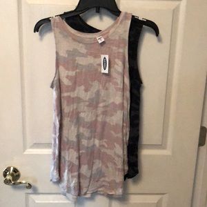 Old Navy Camo Swing Tanks
